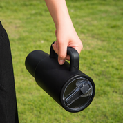 Termo negro de acero inoxidable