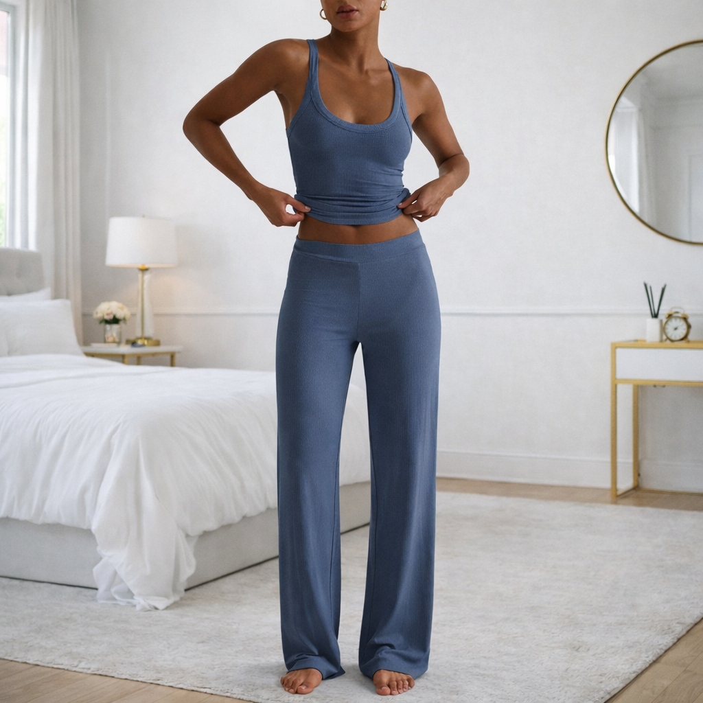 Conjunto casual con pantalón flare - Dressygt