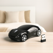 Mouse con diseño de carro inalámbrico