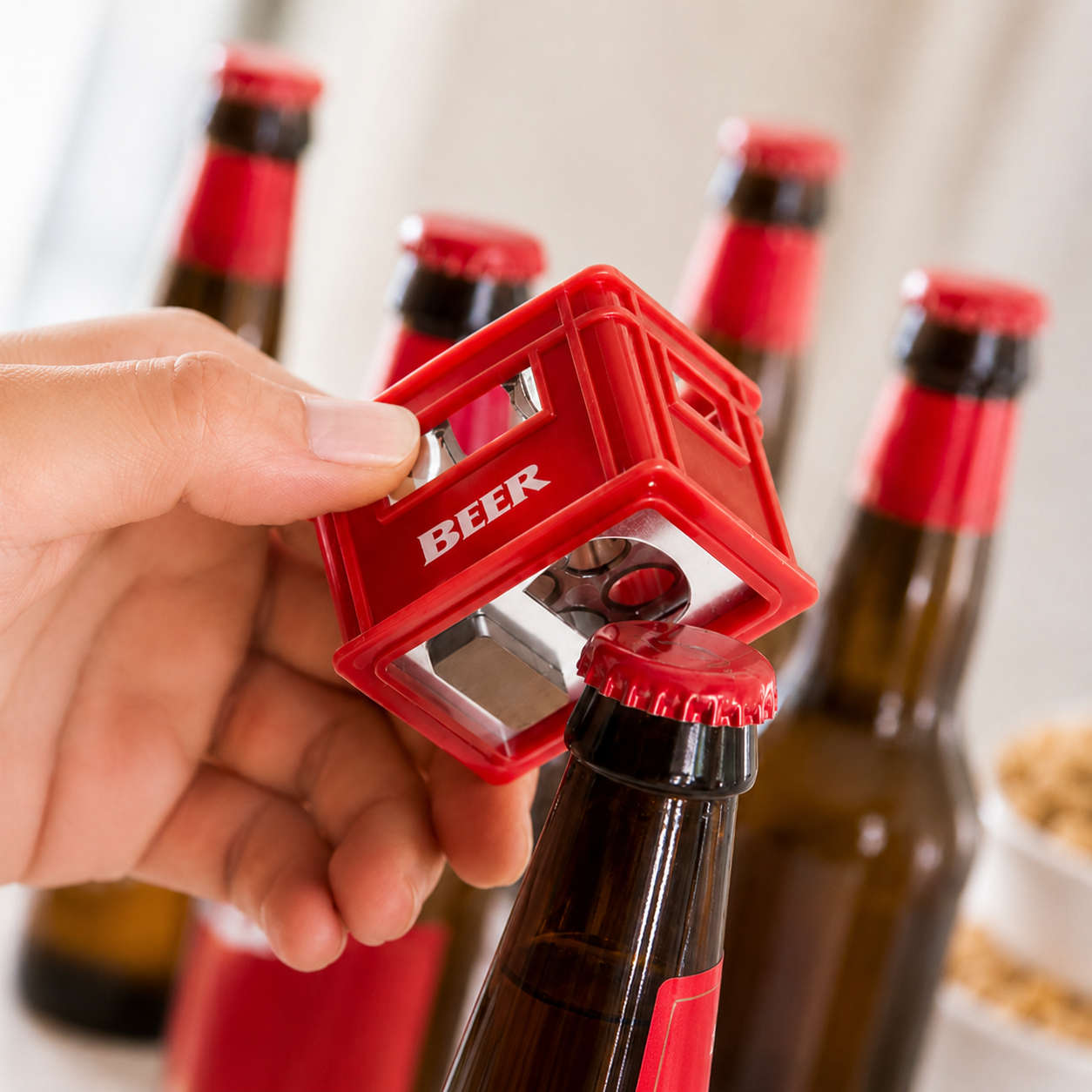Destapador creativo de botellas
