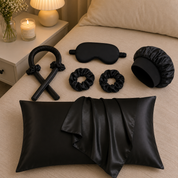 Set de satín para cabello de 6 piezas