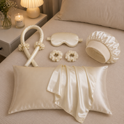 Set de satín para cabello de 6 piezas