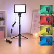 Luz LED para fotos y videos con trípode