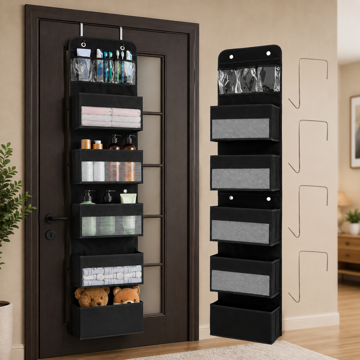 Organizador colgante multiusos para puerta