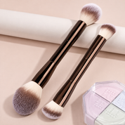 Set de 2 brochas doble punta de maquillaje