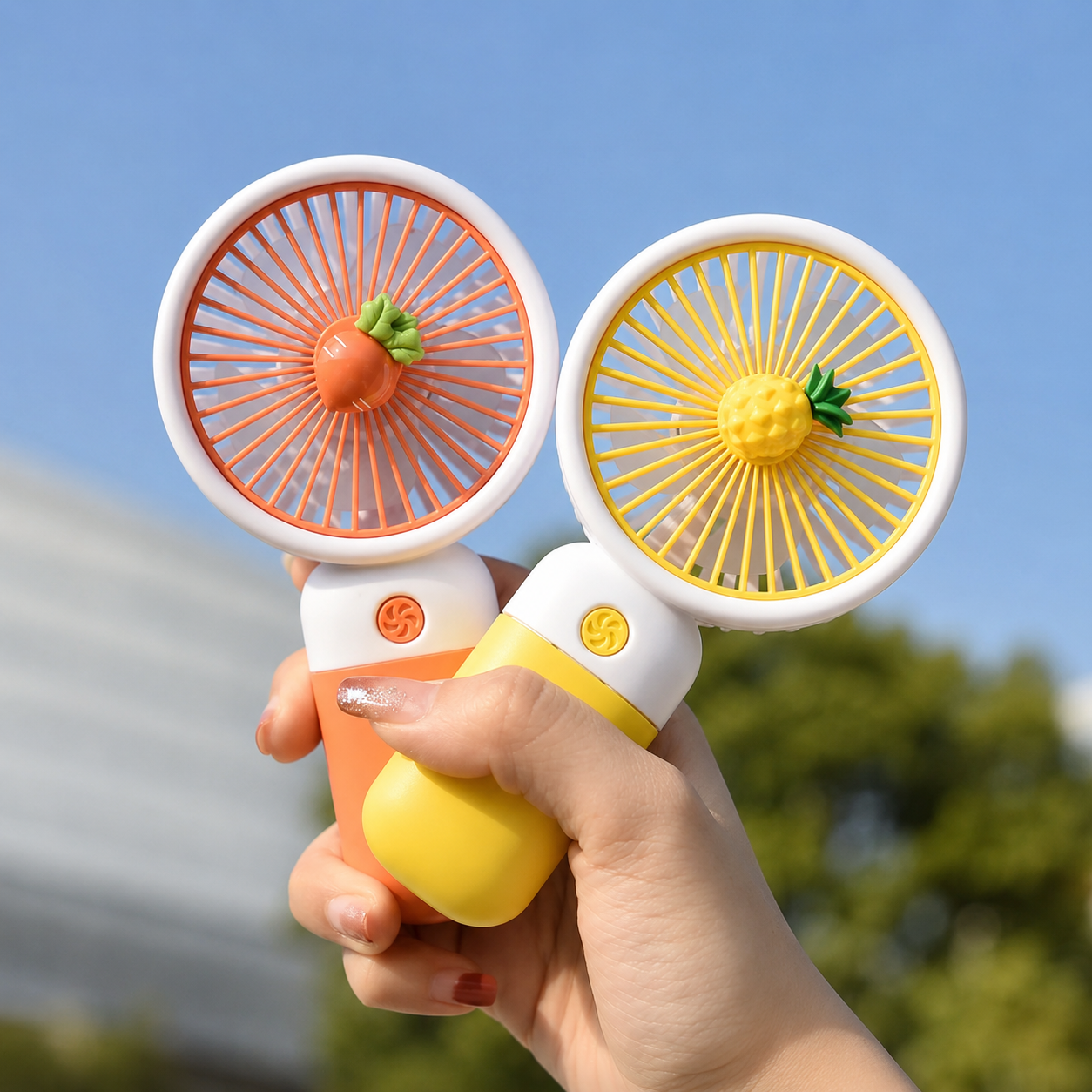 Ventilador Portátil Recargable Frutas - Dressygt