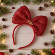 Diadema navideña con moño y luces LED - Dressygt