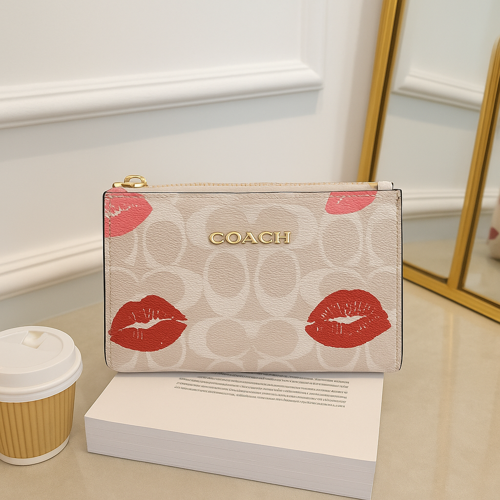 Billetera tipo sobre con estampado