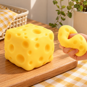 Squishy antiestrés en forma de queso