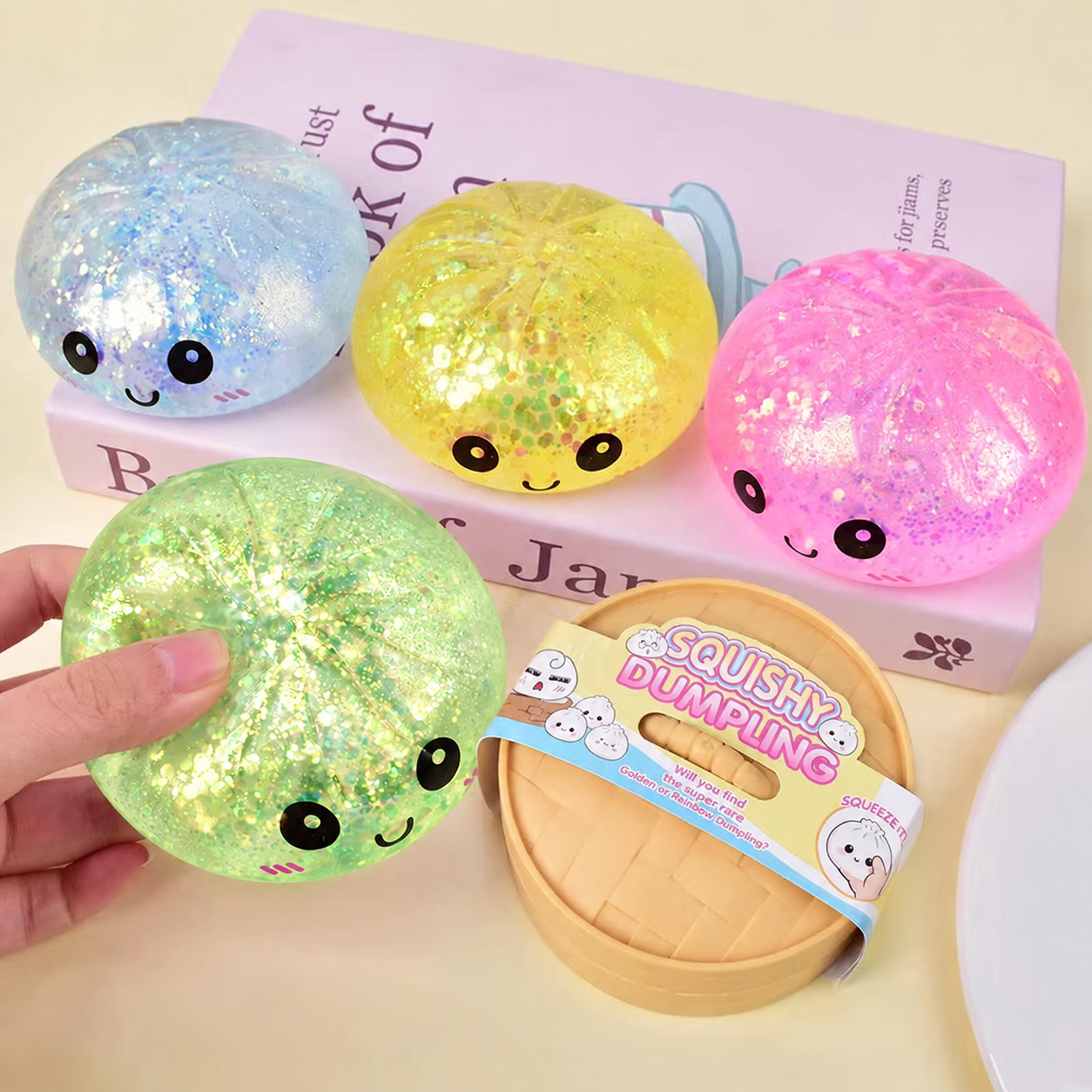 Squishy antiestrés de dumpling