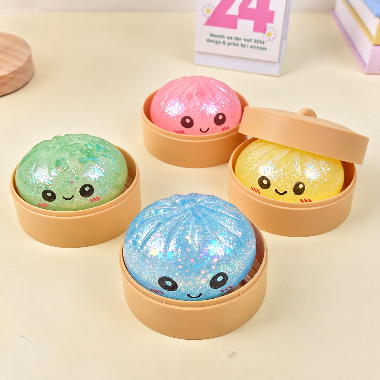 Squishy antiestrés de dumpling