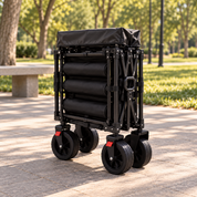 Carrito plegable con techo y mesa