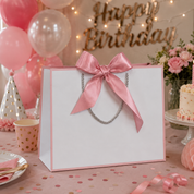 Bolsa de regalo elegante con listón