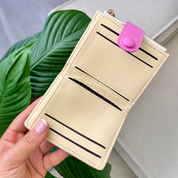 Billetera compacta con diseño de perrito