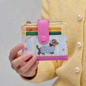 Billetera compacta con diseño de perrito