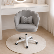 Silla giratoria con cojín decorativo