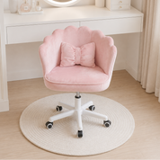 Silla giratoria con cojín decorativo