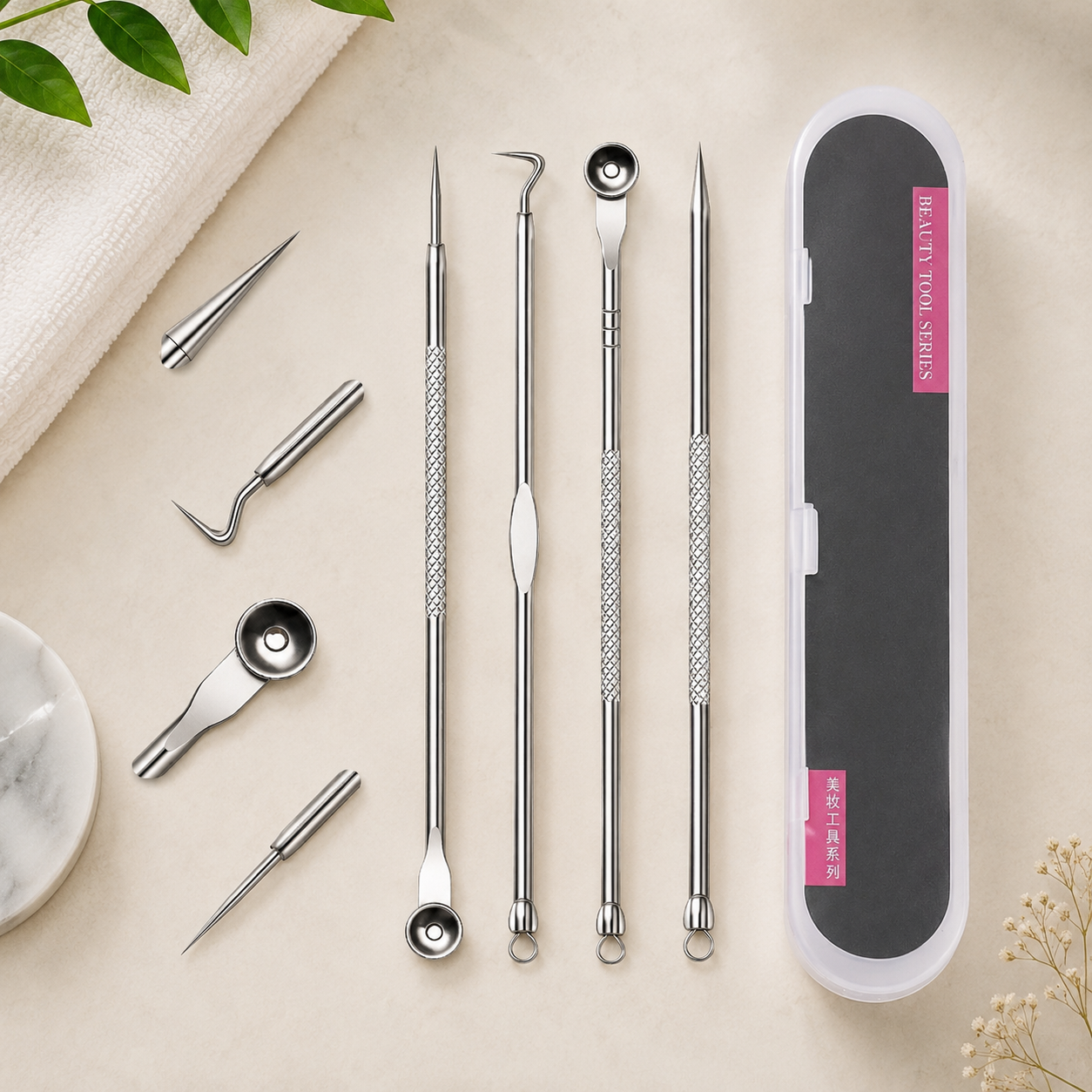 Set profesional para puntos negros