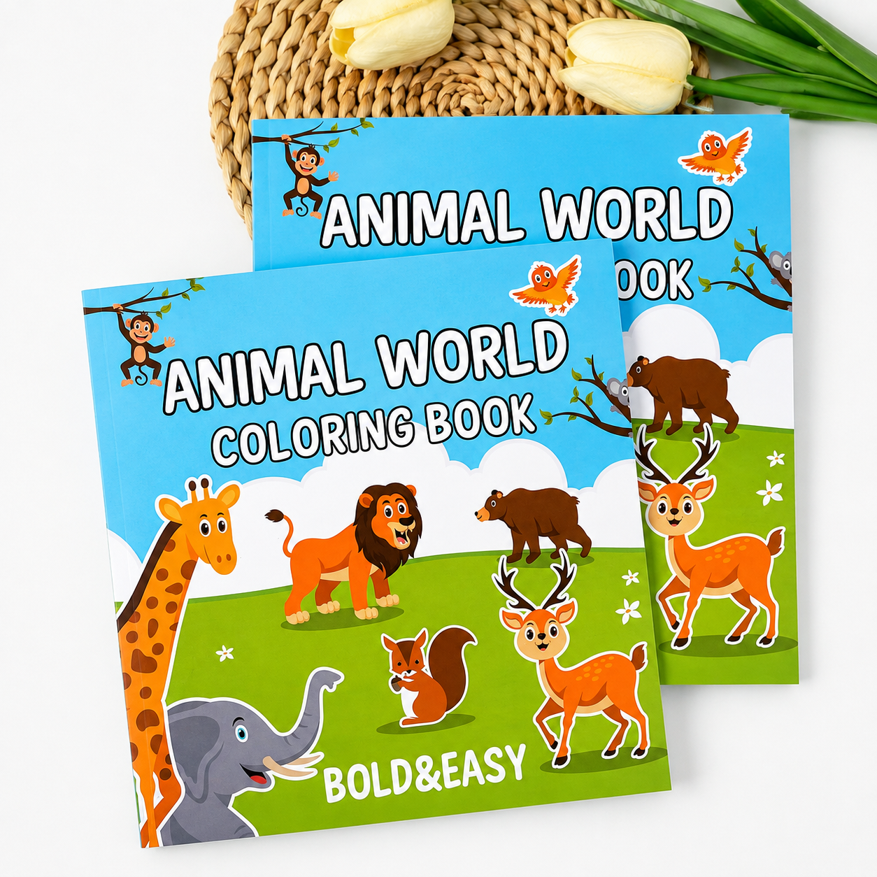 Libro para Colorear Animales y Espacio