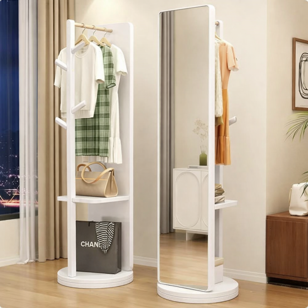 Rack organizador con espejo