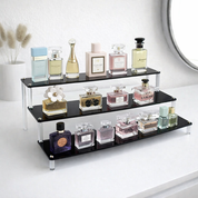 Organizador de acrilico de tres niveles transparente