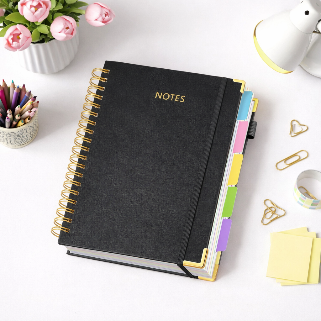 Cuaderno de notas con 5 separadores - Dressygt