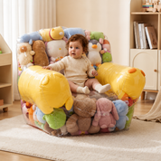 Sillón organizador transparente para peluches