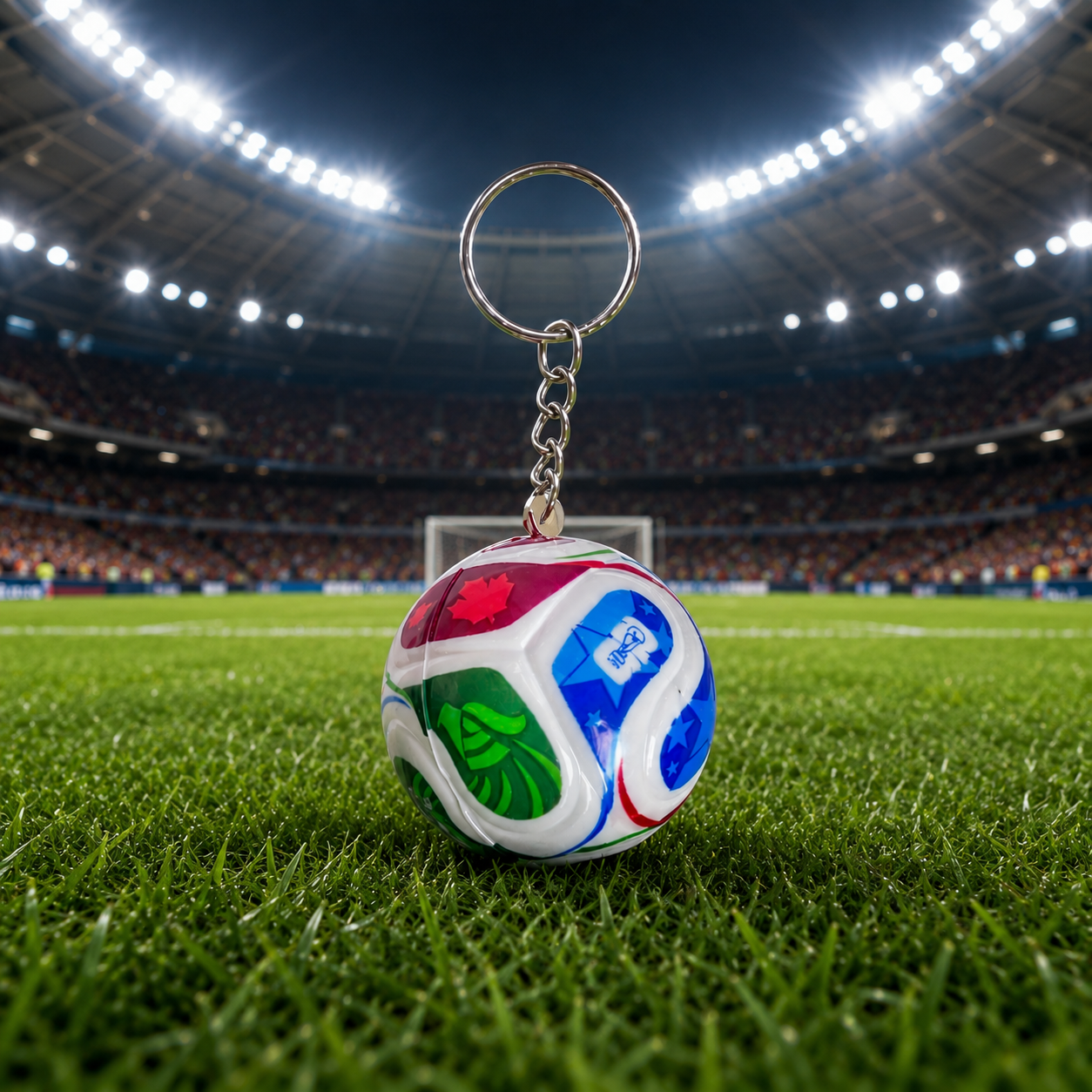 Docena de llaveros de balón mundialista