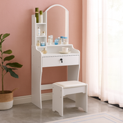 Vanity con espejo arqueado - Dressygt