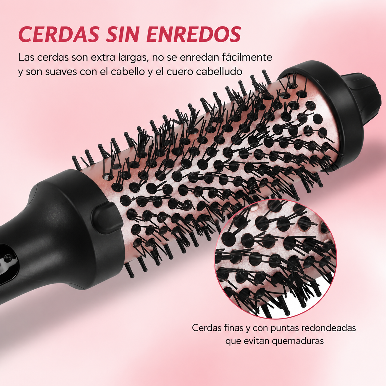 Cepillo térmico alisador y moldeador
