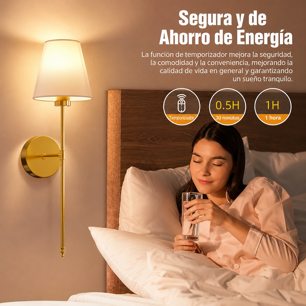 Lámpara de Pared LED Recargable