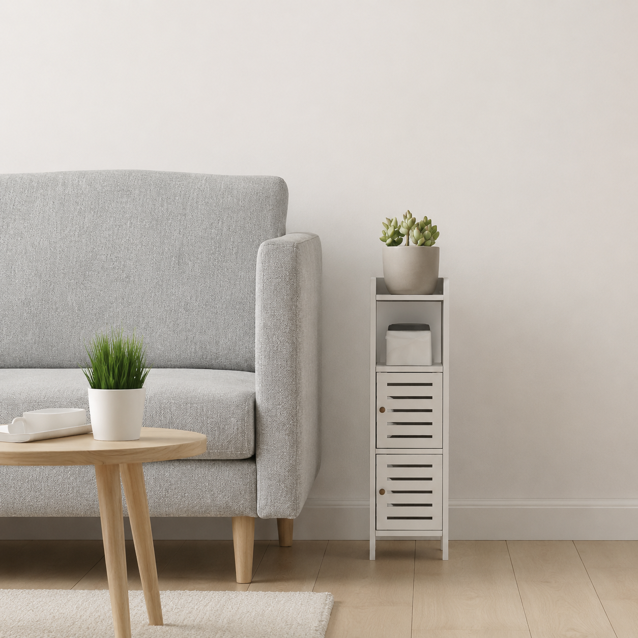 Organizador angosto con puertas
