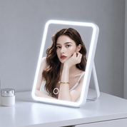 Espejo de maquillaje con luz LED y bocina bluetooth