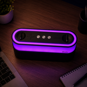 Bocina bluetooth con luces RGB y radio FM