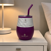 Vaso térmico de acero inoxidable con pajilla 20 oz