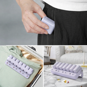 Pastillero semanal portátil con compartimentos diarios - Dressygt