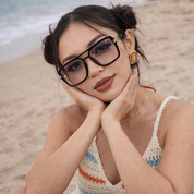 Lentes cuadrados de sol unisex - Dressygt