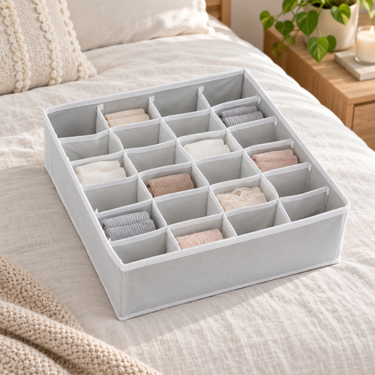 Organizador de ropa interior para cajón