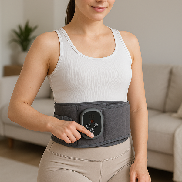 Cinturón térmico masajeador para abdomen y espalda