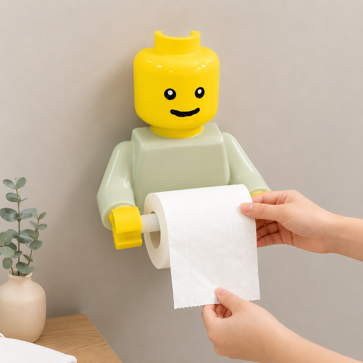 Soporte para papel con diseño de Lego