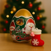 Huevo sorpresa navideño “Merry Christmas”