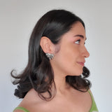 Aretes con diseño de hoja