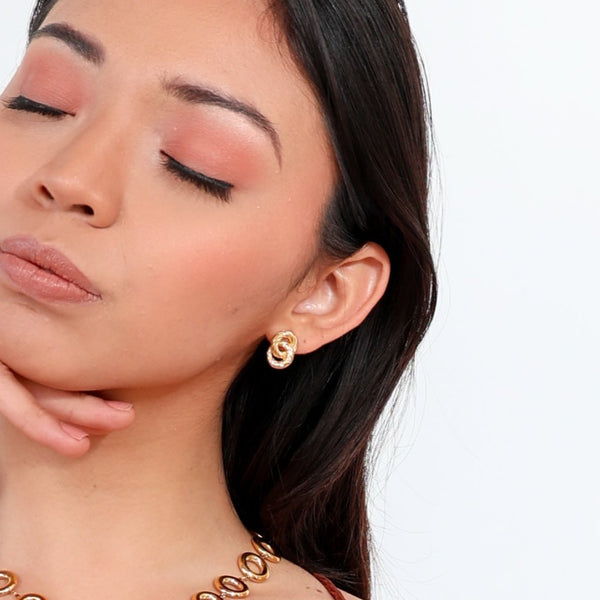 Aretes de círculo doble