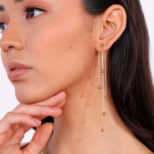 Aretes de acero inoxidable colgantes
