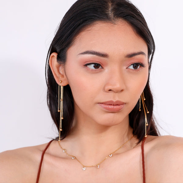 Aretes de acero inoxidable colgantes