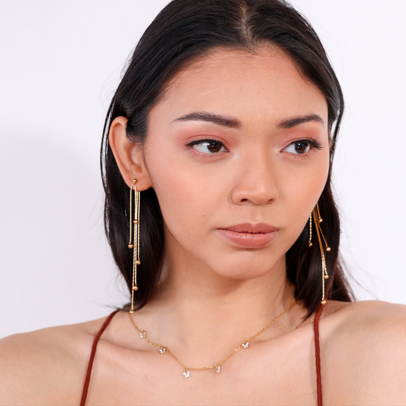 Aretes de acero inoxidable colgantes