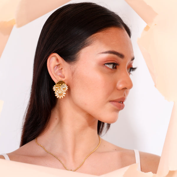 Aretes de margaritas