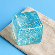 Cubo squishy con glitter antiestrés - Dressygt
