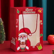 Bolsa navideña grande con Santa