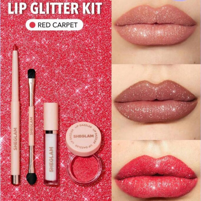 Kit de Labios Lip Dazzler Glitter de Sheglam